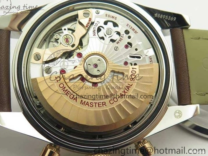 0324 Minimalist Speedmaster ’57 Co-Axial SS RG OMF 1:1 Best Edition White Dial On Leather Strap A9300 (Free Leather Strap) 8072